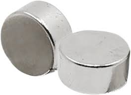 Pack of 10 Neodymium Disc N35 3mm Silver Plastic Spacers