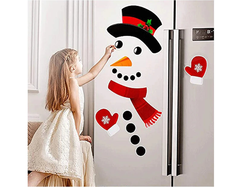 Christmas Snowman Printed Fridge Magnet Kit - 300mm