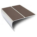 Premium Aluminium Stair Edge Trim 87mm x 40mm Non-Slip PVC Insert