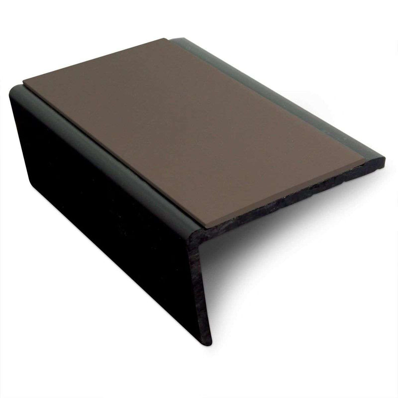 Premium 56mm x 32.5mm Slimline PVC Non-Slip Stair Nosing Hard Nose Commercial & Home Safety