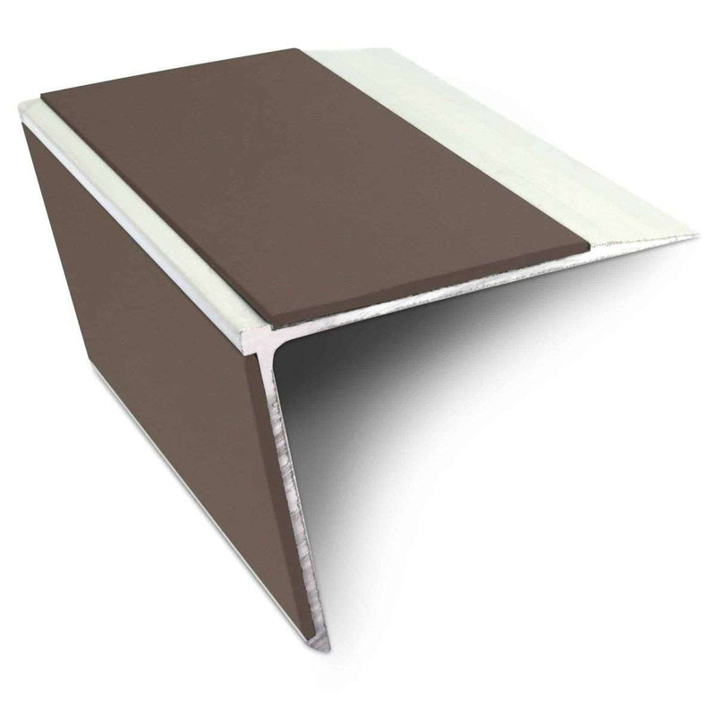 Heavy-Duty Aluminium Stair Nosing 75mm x 58mm Non-Slip Edge Trim