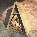 Heavy Duty Timber Log Store Maximum Protection For Firewood