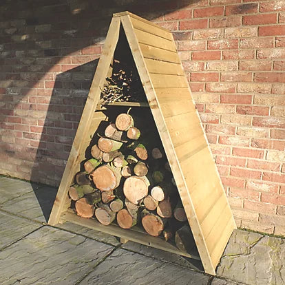 Premium Grade Timber Log Store For Secure Firewood Storage - 4ft x 2ft