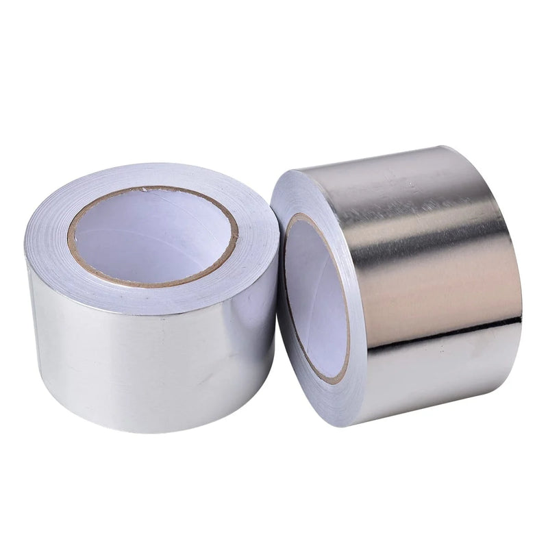 Industrial Grade Silver Aluminium Foil Tape For Duct Sealing And Heating - 45m