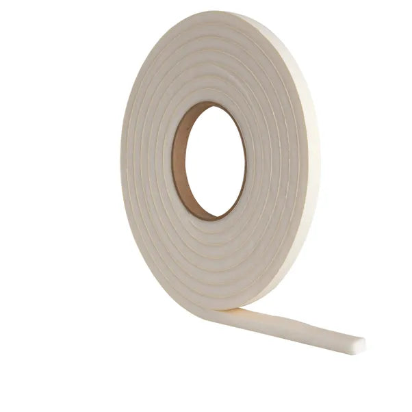 High Quality Jumbo Self-Adhesive White Rubber Foam Weatherstrip For Superior Sealing - 3 Pack