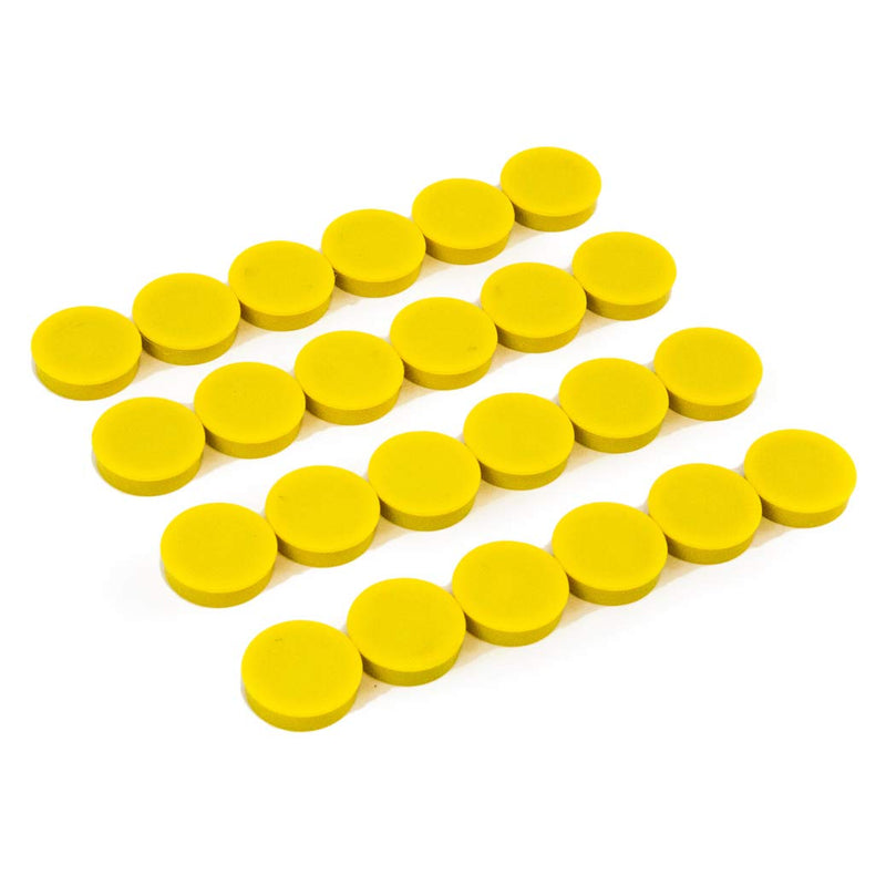 High Quality 7mm Plastic Flat Marker Magnets - Pack of 10