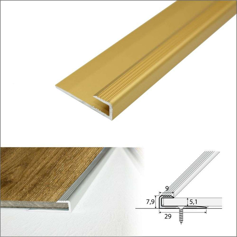 Premium Anodised Aluminium Edging Profile High-Quality 5mm Flooring Threshold Trim for Home & Commercial Use