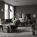 Dark Grey Acoustic Slat Wall Panelling