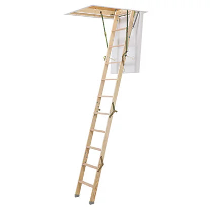 Professional Grade Timber Space Saving Loft Ladder Kit - 2.76m