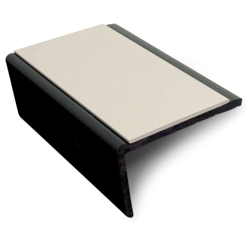 Premium 56mm x 32.5mm Slimline PVC Non-Slip Stair Nosing Hard Nose Commercial & Home Safety