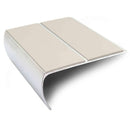 Premium Aluminium Stair Edge Trim 87mm x 40mm Non-Slip PVC Insert