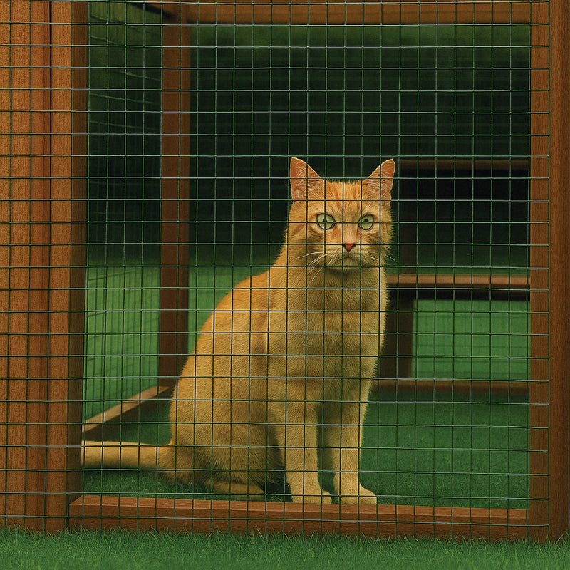 Premium Cat Enclosure Fencing – Safe Outdoor Galvanised Welded Mesh System