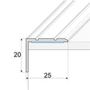 Premium Aluminium Wood Effect Stair Nosing Edge Trim Self-Adhesive Easy Install High-Durability Sleek Finish Must-Have for Home & Commercial Use