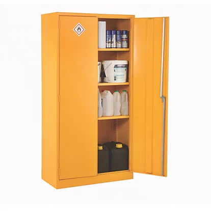 High Quality Yellow Steel Hazardous Substance  Cabinet - 915mm