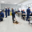 Premium Ocean Water-Resistant 8mm Laminate Flooring in White Creme Oak with Bevelled Edges for Modern and Traditional Spaces per m²
