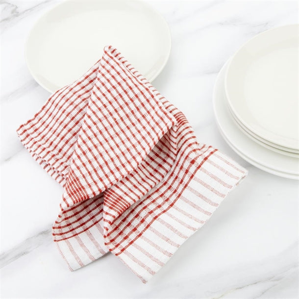 Vogue Wonderdry Red Tea Towels (Pack 10)