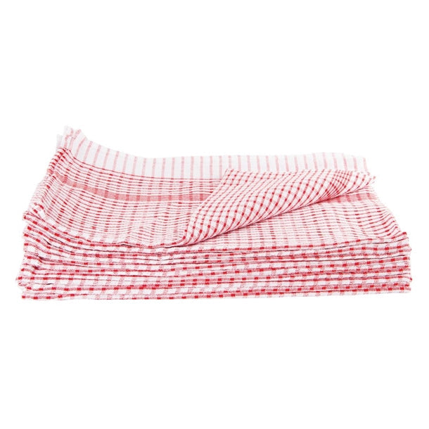 Vogue Wonderdry Red Tea Towels (Pack 10)