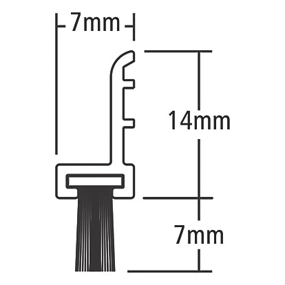 Heavy Duty Long Lasting White Polypropylene Door & Window Strips - 5 Pack