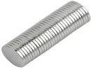 100-Pack Neodymium 1mm Disc Magnets - N35 Grade Silver Nickel