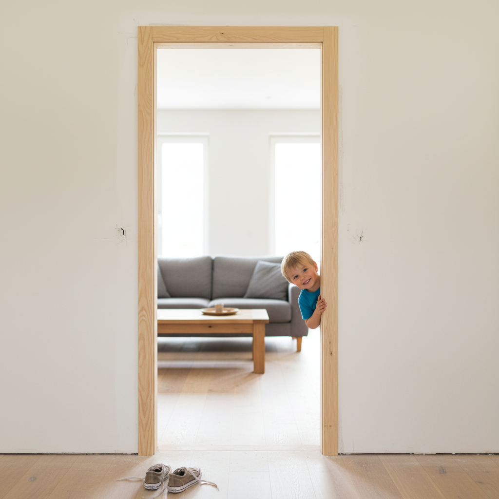Unfinished Softwood Door Lining Set for Doors Up to 2100m...
