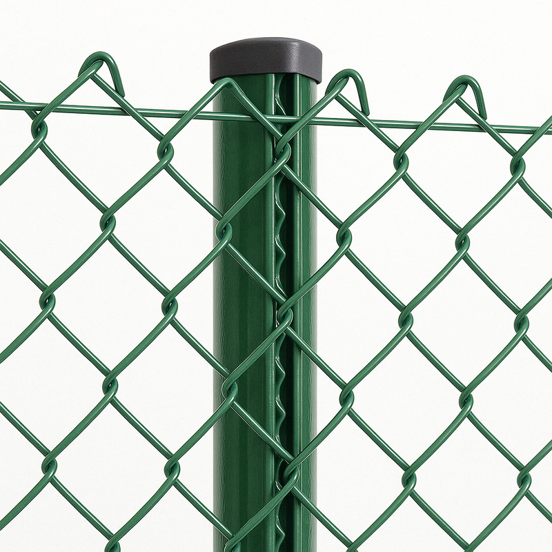 Chain Link Fencing – 1800mm (6ft) Galvanised Steel Rolls - Green PVC Coated