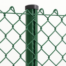 Chain Link Fence – 1200mm (4ft) Galvanised Steel Roll - Green PVC Coated
