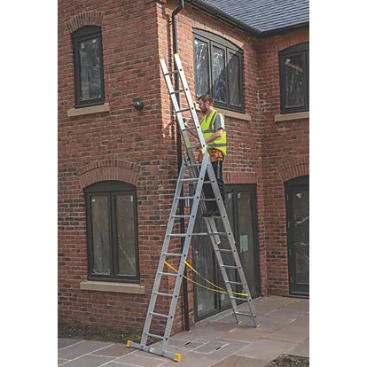 High Performance Aluminium Combination Ladder For Internal & External Use - 6.86m