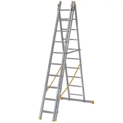 High Performance Aluminium Combination Ladder For Internal & External Use - 6.86m