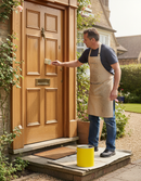 Premium Clear Satin Exterior Finish for Wood - Waterproof and Protective Coating for Windows, Doors, and Conservatories