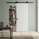 White Moulded Internal Lifestyle Ladder Sliding Door