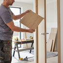 Oak Internal Unfinished Door Sample - 125mm x 125mm