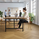 Herringbone Real Wood Flooring - Invisible Light Brushed ...