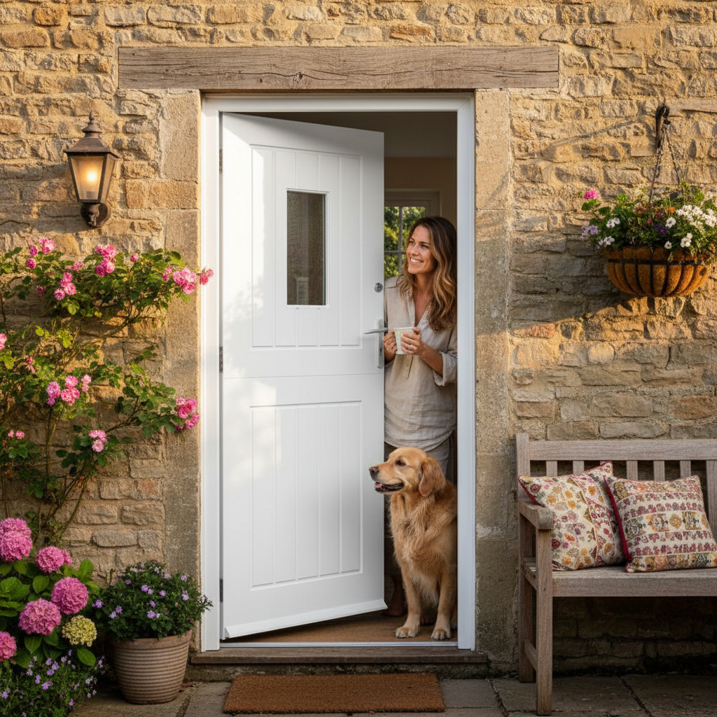 External White Painted Composite Stable Door