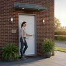 Premium 6 Panel White Composite External Door - Low Maintenance, Thermally Efficient, Fully Finished Design