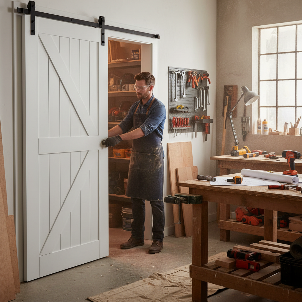 Premium Made-to-Measure Internal Barn Door - Custom Sizing with Rustic Design for Seamless Interior Integration
