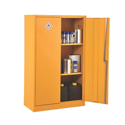 Professional Yellow 2-Shelf Hazardous Substance Cabinet Storage For Liquids & Paints