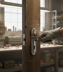 Premium Lever On Backplate with Keyhole – Versatile Bathroom Turn Option Available