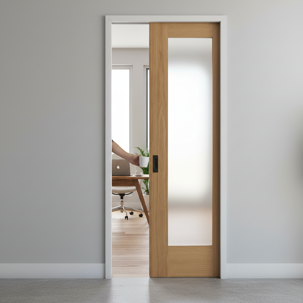 Oak Unfinished Pattern 10 1 Light Obscure Glass Framed Po...