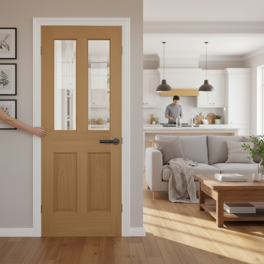 Internal Unfinished Traditional Victorian 2 Panel Door