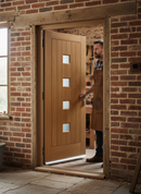 Premium Fully Finished External Doorset with Obscure Glass, 5 Way Locking, and Weather Protection Features