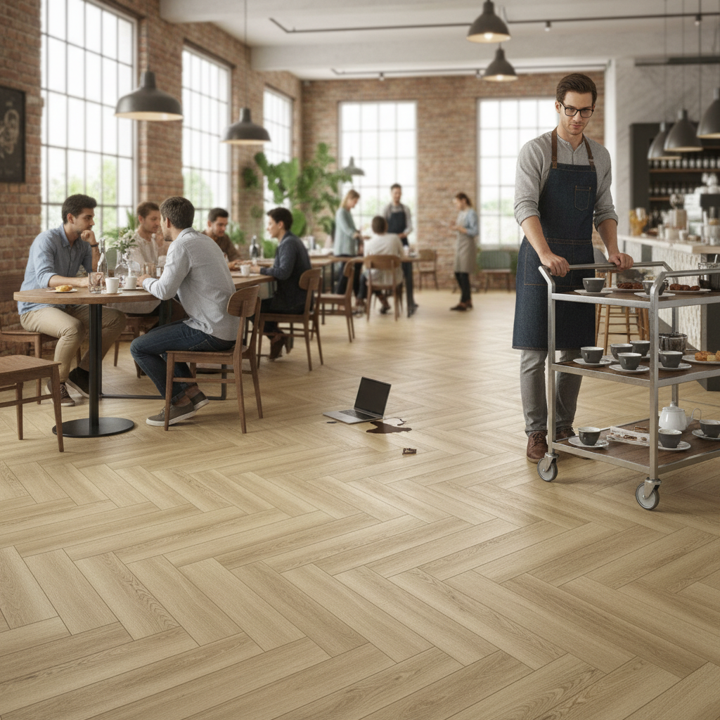 5mm Embossed Purecoat Rigid Core Vinyl Flooring