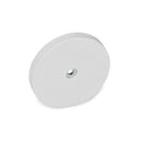 Industrial Grade Neoprene White Rubber Coated Flush Magnets - 8.5mm