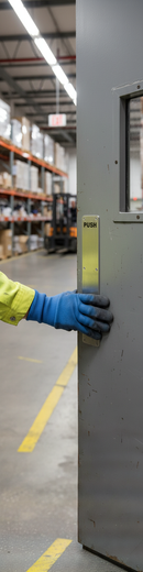 Premium Finger Plate Push with Screws - Ideal for Commercial Projects - High-Quality Professional Grade for Industrial and Commercial Applications