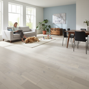 Premium 14mm Matt UV Lacquer Engineered Real Wood Flooring in Ivory White Oak - High-Quality and Beautiful Variation in Color and Texture