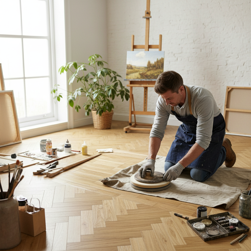 Herringbone 14mm Brushed and Oiled Engineered Real Wood F...