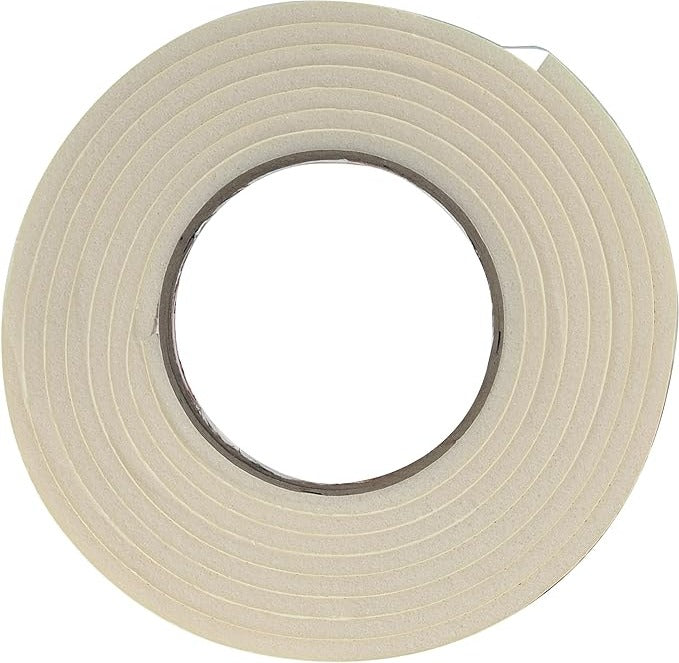 High Quality Jumbo Self-Adhesive White Rubber Foam Weatherstrip For Superior Sealing - 3 Pack