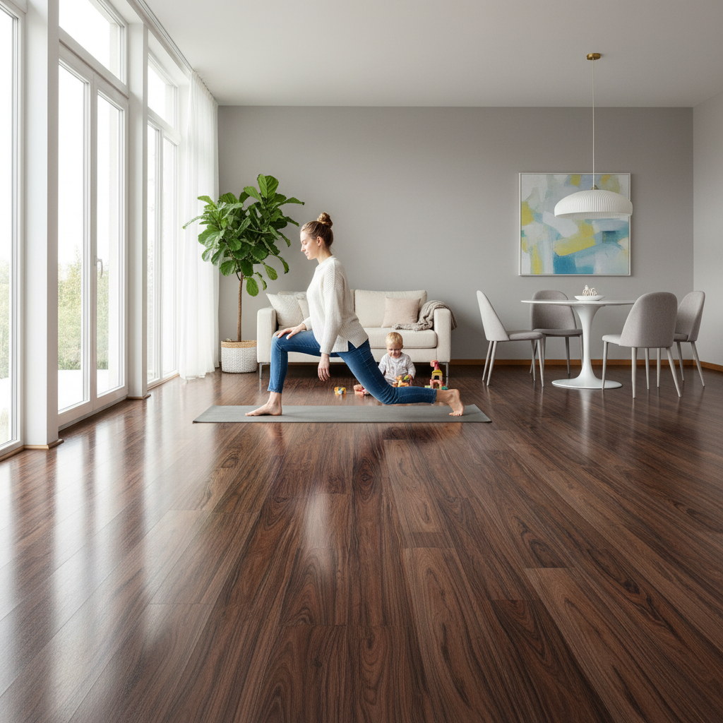 8mm High Gloss Laminate Flooring with Waterproof Surface