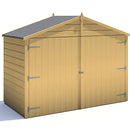 High Durable Apex Timber Bike Store For Secure Bicycle Storage Solution - 7' x 3'-6"
