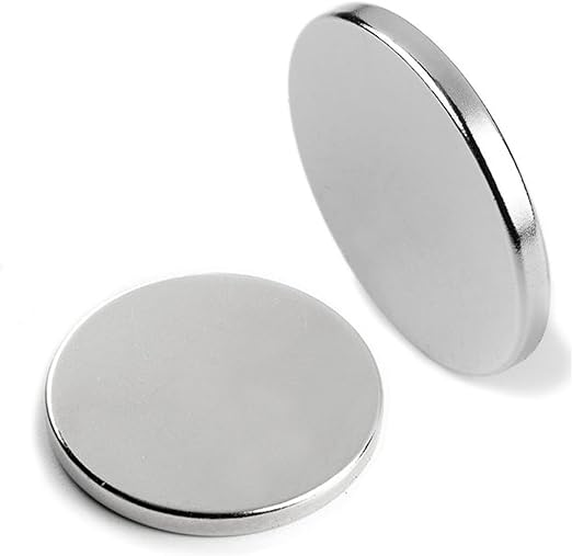 Silver Neodymium Disc 2mm Magnets N35 For Industrial Applications - Pack of 100