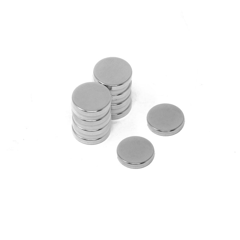 Pack of 10 Neodymium 3mm Disc Magnet N35 Grade North Pole Silver Marking